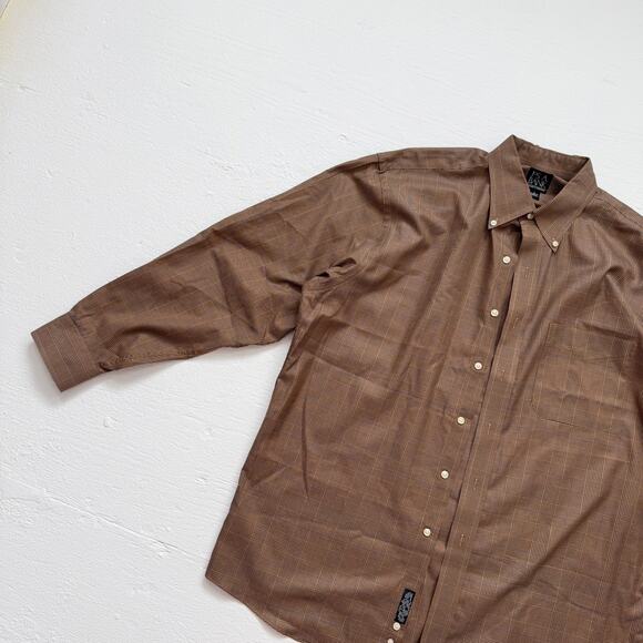 Jos. A. Bank Traveler’s Collection Plaid Button Up Shirt, Size Large - Picture 2 of 6